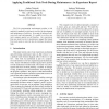 Applying Traditional Unix Tools during Maintenance: An Experience Report