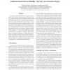 Architecture-Based Software Reliability: Why Only a Few Parameters Matter?