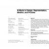 Artifacts in design: representation, ideation, and process