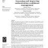 Assessing and Improving Authentication Confidence Management