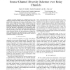 Asymptotic Distortion Performance of Source-Channel Diversity Schemes over Relay Channels