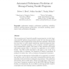 Automated Performance Prediction of Message-Passing Parallel Programs