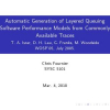 Automatic generation of layered queuing software performance models from commonly available traces