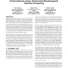 Automatic selection of near-native protein-ligand conformations using a hierarchical clustering and volunteer computing