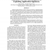 Automatic Software Fault Diagnosis by Exploiting Application Signatures