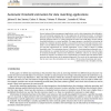 Automatic threshold estimation for data matching applications