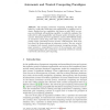 Autonomic and Trusted Computing Paradigms