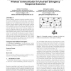 Autonomous networked robots for the establishment of wireless communication in uncertain emergency response scenarios