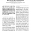 Average message delivery time for small-world networks in the continuum limit