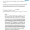 Bayesian coestimation of phylogeny and sequence alignment