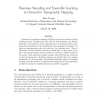 Bayesian Sampling and Ensemble Learning in Generative Topographic Mapping
