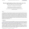 Bayesian spatial prediction of the site index in the study of the Missouri Ozark Forest Ecosystem Project