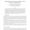 Biologically Inspired Neural Controllers for Motor Control in a Quadruped Robot