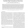 Bootstrapping a Culture of Sharing to Facilitate Open Educational Resources