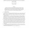 Breaking One-Round Key-Agreement Protocols in the Random Oracle Model