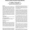 Bridging the gap between physical location and online social networks