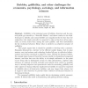 Bubbles, gullibility, and other challenges for economics, psychology, sociology, and information sciences