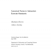 Canonical Forms in Interactive Exercise Assistants