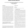 Canonicalization of database records using adaptive similarity measures