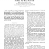 Capacity region, minimum energy and delay for a mobile ad-hoc network