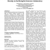 Capturing and supporting contexts for scientific data sharing via the biological sciences collaboratory