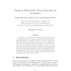 Chains in weak order posets associated to involutions