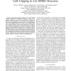 Channel state information based LLR clipping in list MIMO detection