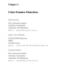 Color feature detection and classification by learning