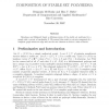 Composition of stable set polyhedra