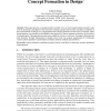 Concept formation in design
