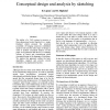Conceptual design and analysis by sketching