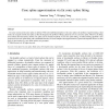 Cone spline approximation via fat conic spline fitting