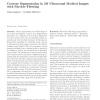 Contour segmentation in 2D ultrasound medical images with particle filtering