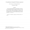 Coordination through De Bruijn sequences