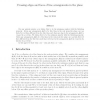 Crossing edges and faces of line arrangements in the plane