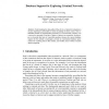 Database Support for Exploring Criminal Networks