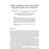 Defect Prediction in Hot Strip Rolling Using ANN and SVM