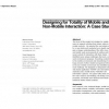 Designing for totality of mobile and non-mobile interaction: a case study
