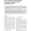 Direct and indirect learning methods for adaptive predistortion of IIR Hammerstein systems