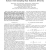 Direct-Sequence/Spread-Spectrum Communication System with Sampling Rate Selection Diversity