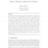 Discrete Random Variables over Domains