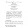 Distinguishing geometric graphs