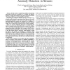 Distributed monitoring of conditional entropy for anomaly detection in streams