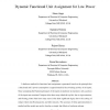 Dynamic Functional Unit Assignment for Low Power