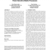 Dynamic, non-linear cache architecture for power-sensitive mobile processors