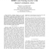 Effect of Non-Linearity on the Performance of a MIMO Zero-Forcing Receiver with Channel Estimation Errors