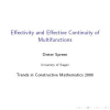 Effectivity and effective continuity of multifunctions