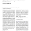 Efficient median based clustering and classification techniques for protein sequences