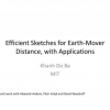 Efficient Sketches for Earth-Mover Distance, with Applications