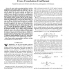 Efficient tracking of the cross-correlation coefficient